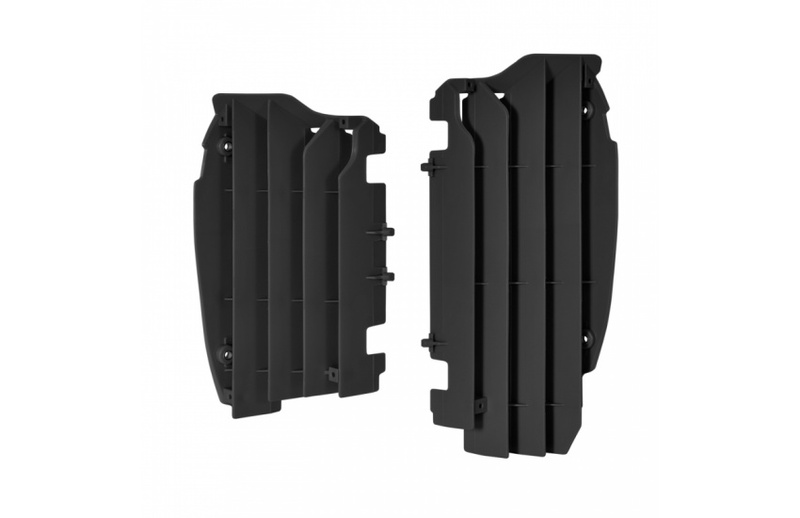Aletines de radiador POLISPORT Kawasaki negro 8457800001