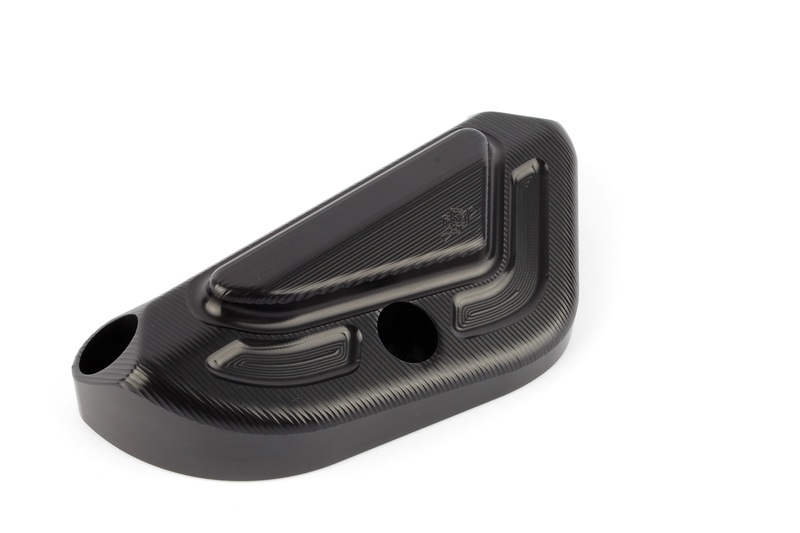 Protector de la tapa del motor GILLES (lado derecho), negro
