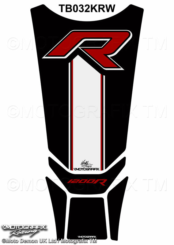 Protector de depósito Motografix BMW R1200R 5 piezas negro blanco rojo