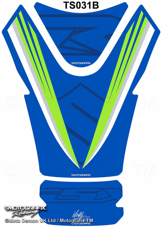 Protector de depÃ³sito Motografix SUZUKI GSX-R1000 1 pieza, azul