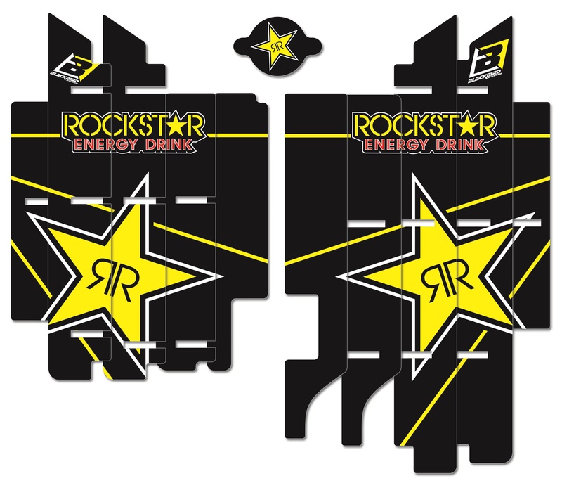 Adhesivos rejillas de radiador Blackbird Suzuki Rockstar A304L