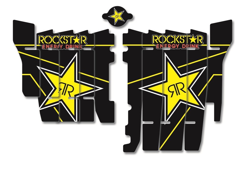 Adhesivos rejillas de radiador Blackbird Honda Rockstar A107L