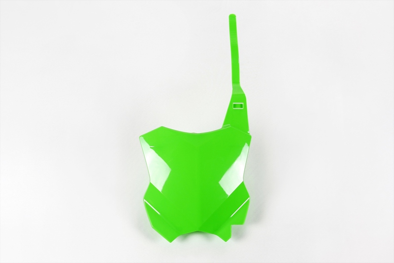 Portanúmeros delantero UFO verde fluor Kawasaki KX450F