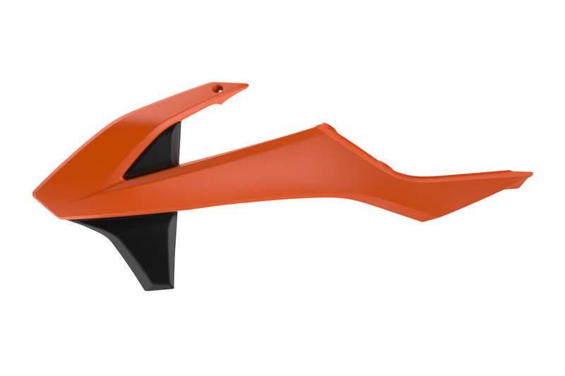 Aletines de radiador Polisport KTM naranja/negro