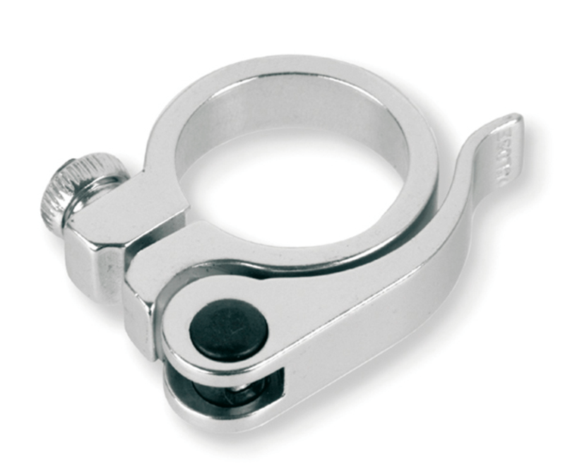 Abrazadera cierre tija de sillin bicicleta V BIKE cierre rapido - Ø28.6mm Plata