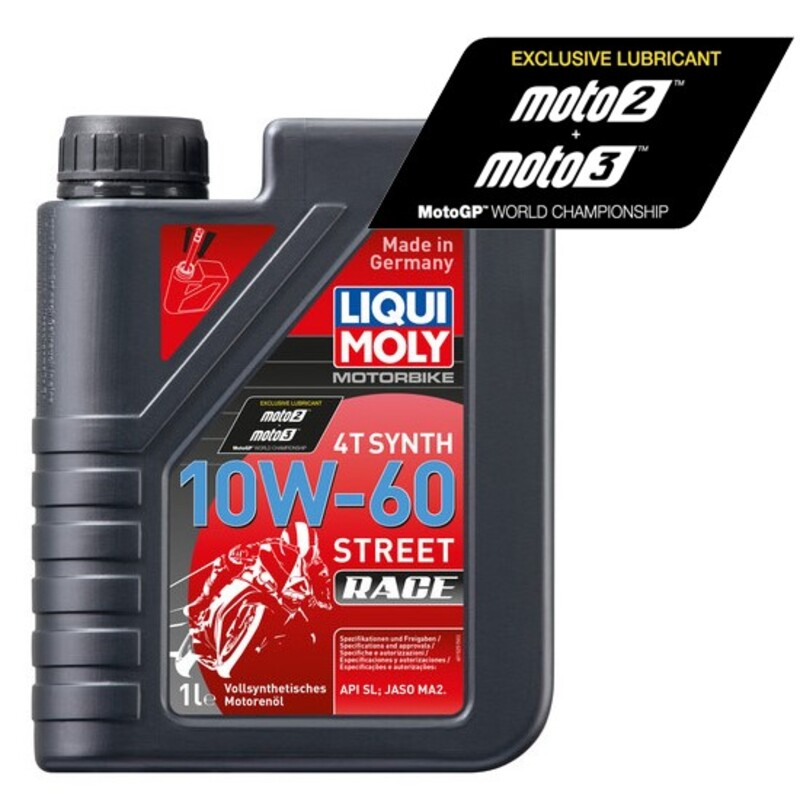 Aceite de motor LIQUI MOLY 100% Sintético 4T 10W-60 Street Race - Botella 1L