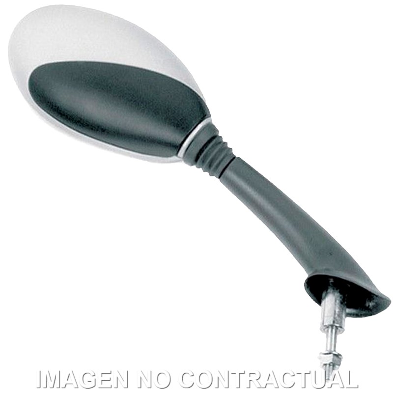 [3849930] Espejo HERT negro/gris Vespa ET2 50 Derecho