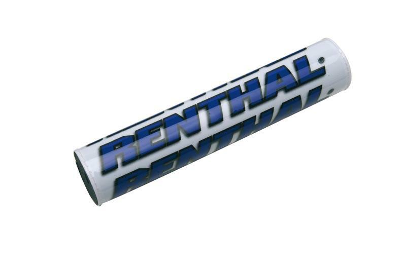 Protector/Morcilla barra superior de manillar Renthal blanco/azul P209