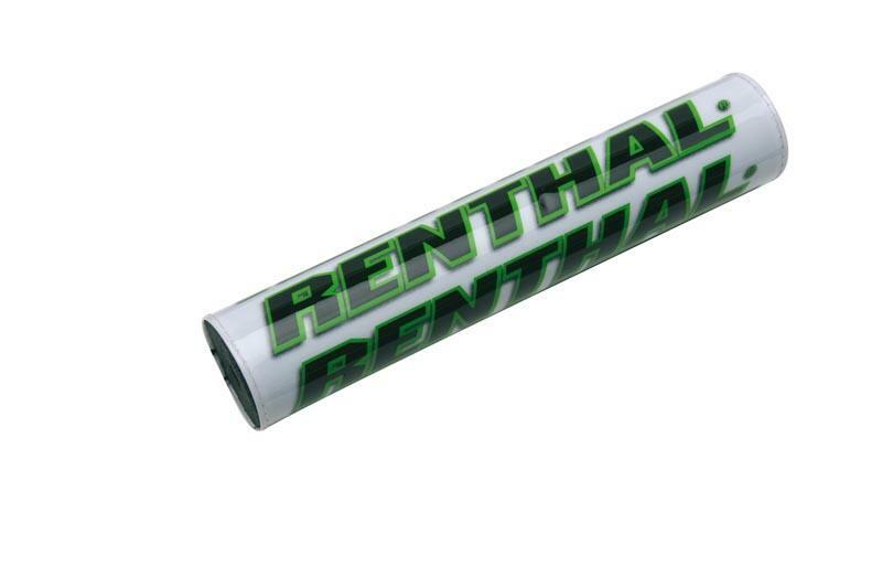 Protector/Morcilla barra superior de manillar RENTHAL blanco/verde 205mm P269