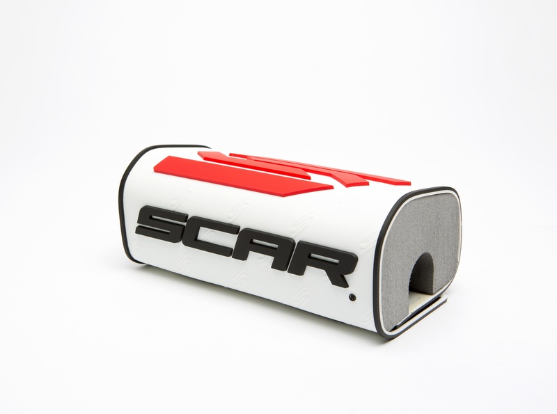 Protector/morcilla de manillar SCAR 3D (para manillar sin barra) - Blanco