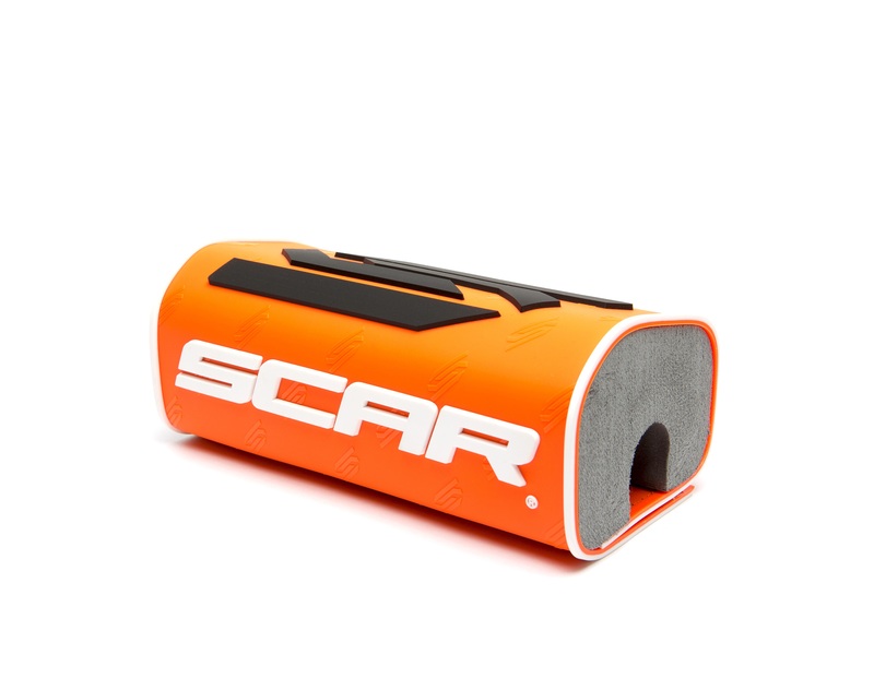 Protector/morcilla de manillar SCAR 3D (para manillar sin barra) - Naranja flúor