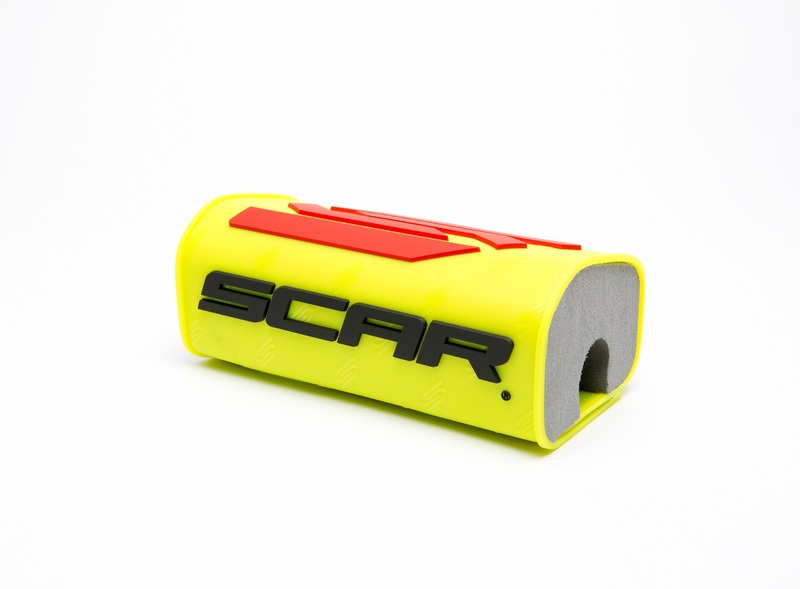 Protector/morcilla de manillar SCAR 3D (para manillar sin barra) - Amarilla