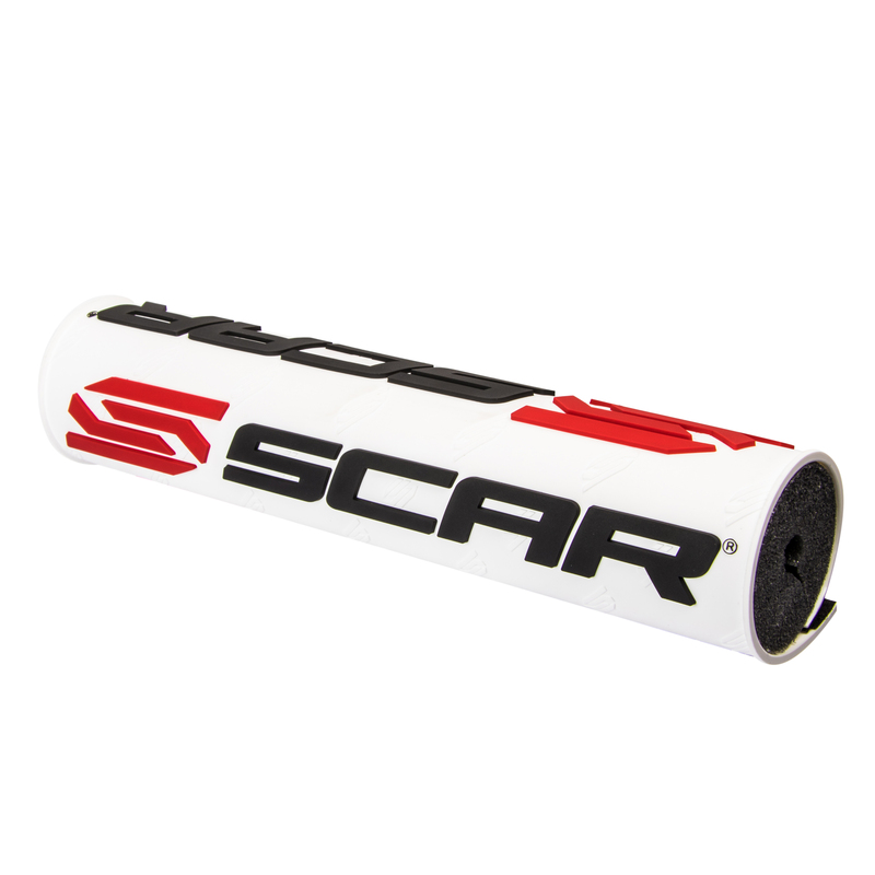 Protector/morcilla de manillar SCAR 3D (para manillar con barra) - Blanco