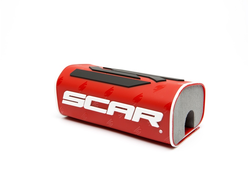 Protector/morcilla de manillar SCAR 3D (para manillar sin barra) - Rojo