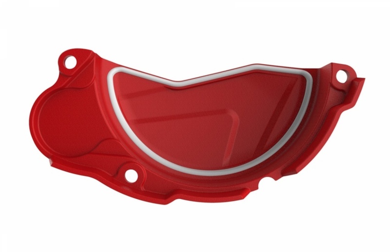 Protector tapa de embrague Polisport Beta rojo 8463200002