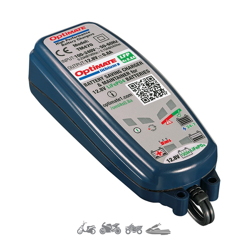 [00600470] Cargador/Mantenedor de baterías Optimate 0,8 Lithium TM-470