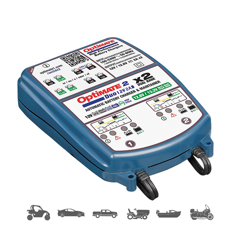 [00600570] Cargador/Mantenedor de baterías Optimate 2 Duo x 2 Bank TM-570
