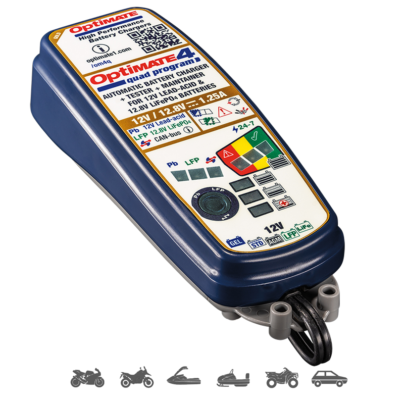 [00600630] Cargador/Mantenedor de baterías Optimate 4 Quad Program Premium TM630-PR