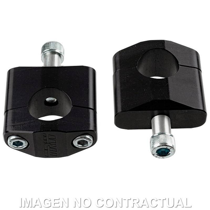 Adaptador Manillar TRW Aluminio Negro Elevación 35 mm