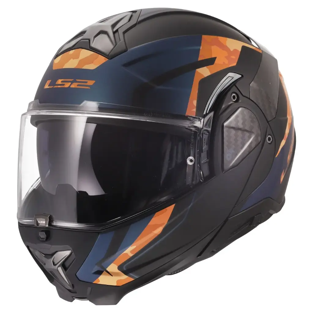 [569102451XS] Casco LS2 FF910 Advant II Glide Black Orange (XS)