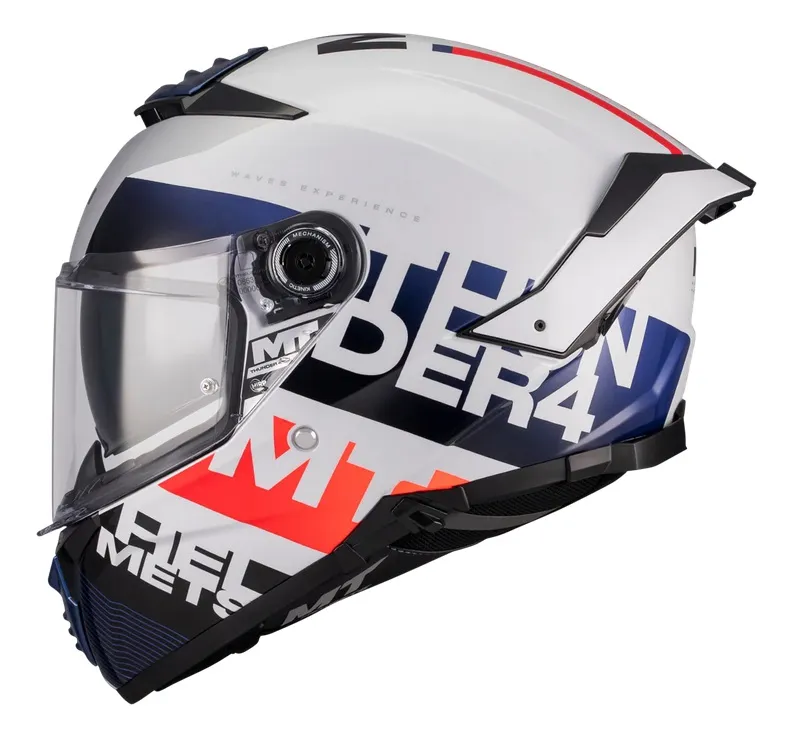 [1308D13A17103] Casco MT Thunder 4 SV Waves A17 Brillo (XS)