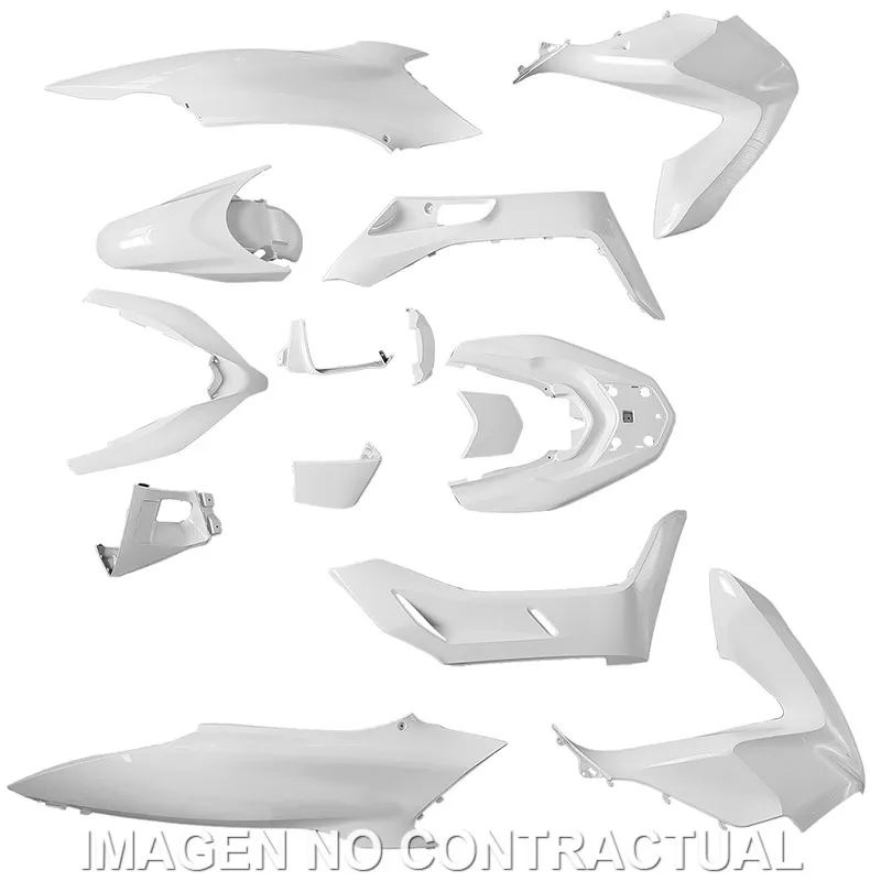 [480006] Kit plásticos HERT Honda PCX 125 blanco frío perlado (2018 a 2020)