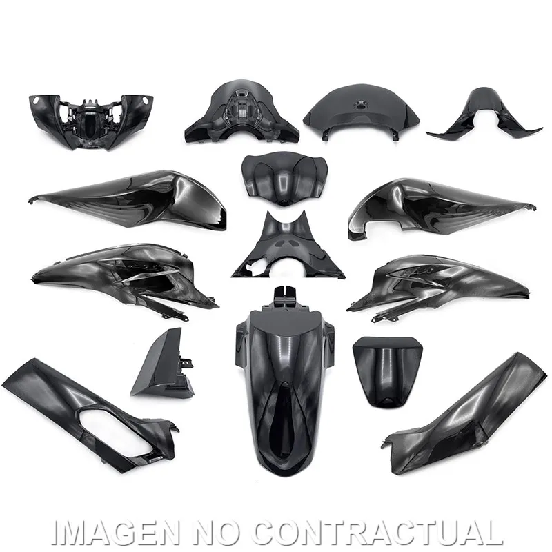 [480007] Kit plásticos HERT Honda PCX 125 negro Nightstar perlado (2018 a 2020)