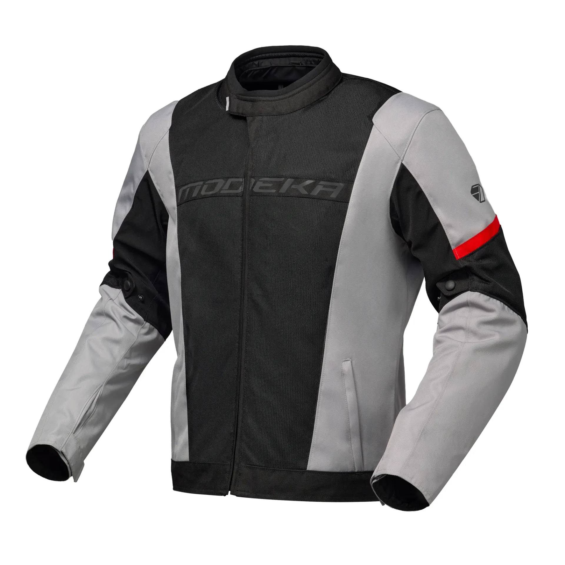 [084780394S] Chaqueta Modeka Jano Air Negro-Gris Claro Verano 2 en 1 (S)