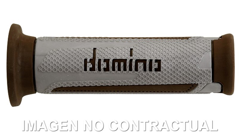 Puños Domino Turismo Plata-Marrón Abiertos D 22 mm L 120 mm