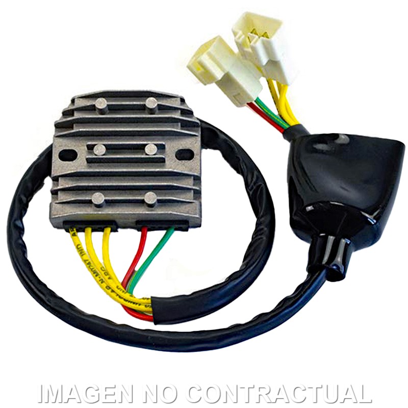 [04172546] Regulador Honda VT Shadow 12V/50A - Tipo mosfe - Trifase - 5 cables - 2 conectores