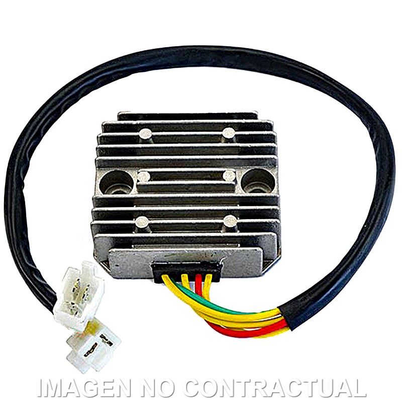 [04172547] Regulador Honda NX Dominator 12V/35A - Trifase - 5 cables - 2 conectores