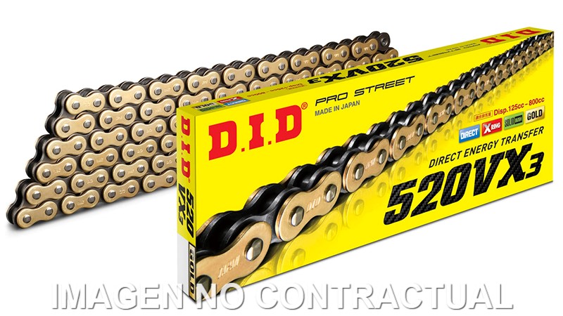 [28831187Z] Cadena DID 520 VX3 (G&B) x 118 R