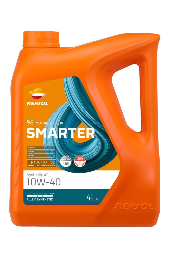 Aceite REPSOL SMARTER SYNTHETIC 4T 10W-40 4L