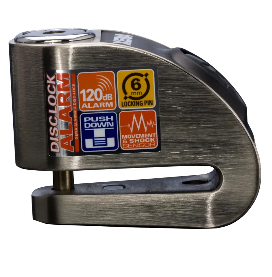 Antirrobo de disco con alarma Xena XZZ6 Inox