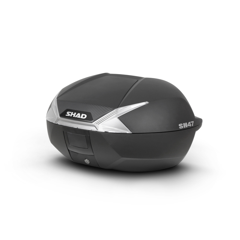 [D0B47106] Baúl SHAD SH47 con catadióptrico blanco