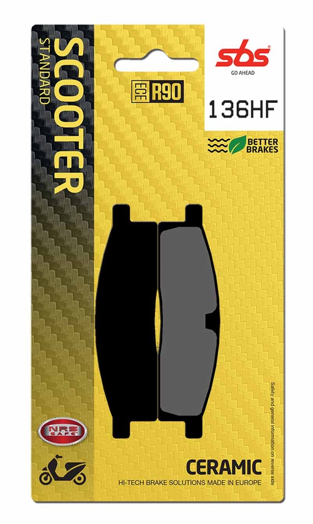 [P136HF] Pastilla de freno SBS P136-HF