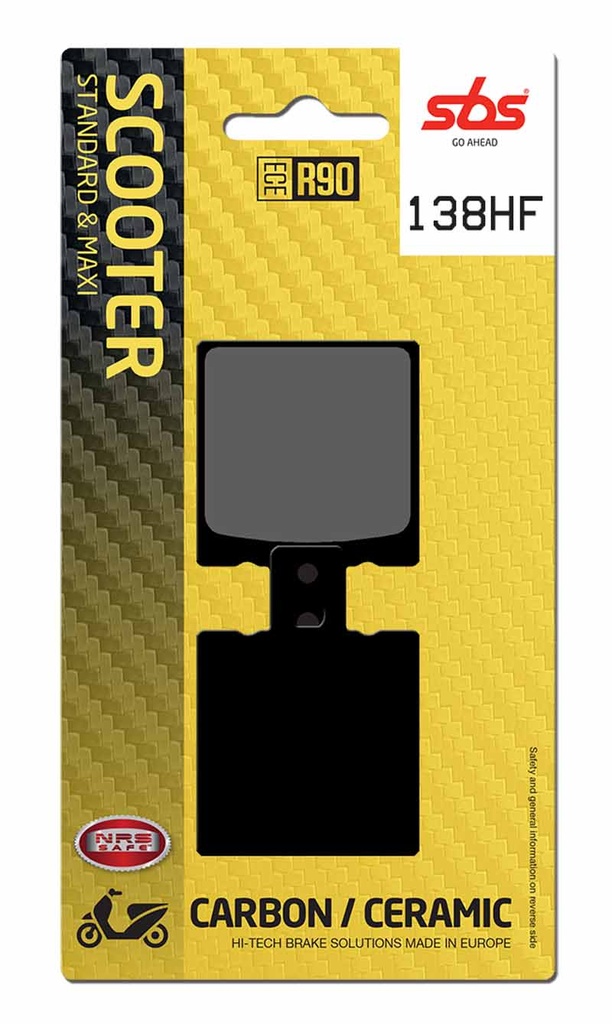 [P138HF] Pastilla de freno SBS P138-HF