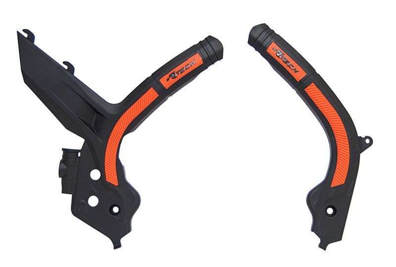 Protector de Chasis Bi-Material RACETECH Negro / Naranja