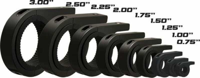 Abrazaderas VISION X diámetro 317mm para rosca M8 aluminio negro