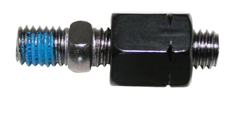 Adaptador de retrovisor HIGHSIDER pro rosca izquierda M8 a M8 - negro